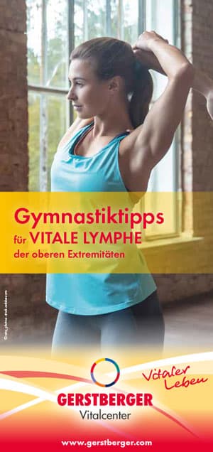 Bild eines Flyers über das Gymnastiktipps für vitale Lymphe
