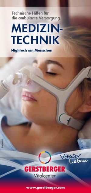 Bild eines Flyers über unsere Medizintechnik